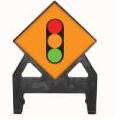 Temporary Plastic Road Signs Temporary Traffic Signals Poly Sign 600 Tem22