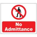 Prohibition Safety Signs No Admittance Sign Corriboard Pro39