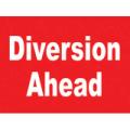 General Safety Signs Diversion Ahead Sign Gen13