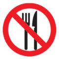 Prohibition Safety Signs No Eating Sign Corriboard Pro60