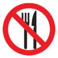 Prohibition Safety Signs No Eating Sign Plastic Pro59