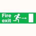 Emergency Notice Signs Emergency Fire Exit Directional Sign Plastic Eme62