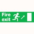 Emergency Notice Signs Emergency Fire Exit Directional Sign Plastic Eme65