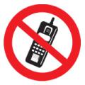 Prohibition Safety Signs No Mobile Phones Sign Aluminium Pro64