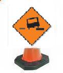 Cone Mounted Signs Cone Sign Art 312 Con25