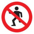 Prohibition Safety Signs No Running Sign Plastic Pro69