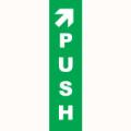 Emergency Notice Signs Emergency Directional Push Sign Plastic Eme68