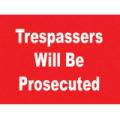 General Safety Signs Trespassers Prosecuted Sign Gen24