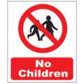 Prohibition Safety Signs No Children Sign Aluminium Pro82