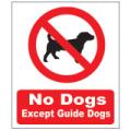 Prohibition Safety Signs No Dogs Sign Aluminium Pro87