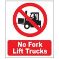Prohibition Safety Signs No Forklift Trucks Sign Aluminium Pro88