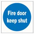 Emergency Notice Signs Emergency Fire Door Keep Shut Sign Aluminium Eme85