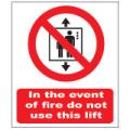 Prohibition Safety Signs Do Not Use Lift Sign Plastic Pro99