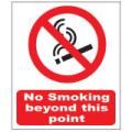 Prohibition Safety Signs No Smoking Beyond This Point Sign Plastic Pro110