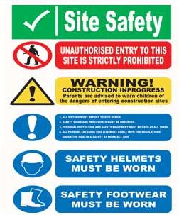 Site Notice Safety Signs Site Safety Sign Aluminium Sit9