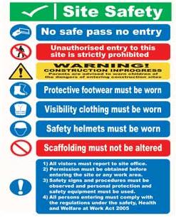 Site Notice Safety Signs Site Safety Sign Aluminium Sit11