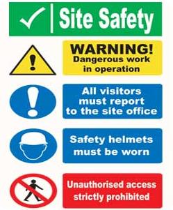 Site Notice Safety Signs Site Safety Sign Aluminium Sit14