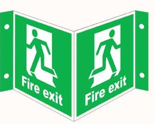 Emergency Notice Signs Emergency Fire Exit Sign Corriboard Eme16