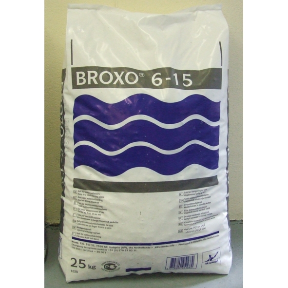 Salt Bagged Broxo 6-15 Water Softener Salt Nuggets 25kg Pitt21