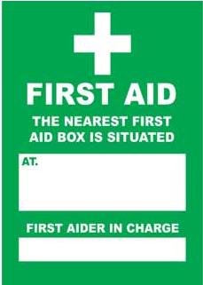 Emergency Notice Signs Emergency First Aid Box Sign Corriboard Eme22