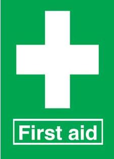 Emergency Notice Signs Emergency First Aid Sign Plastic Eme26