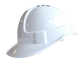 Economy Vented S/helmet White Bee