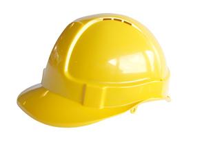 Economy Vented S/helmet Yellow Bee