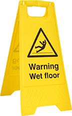Warning Wet Floor A Board Bee