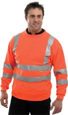 Sweatshirt Orange Hi Viz L Bee