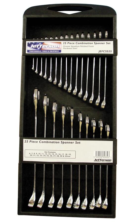 25 Piece Combination Spanner Set Jefcss25