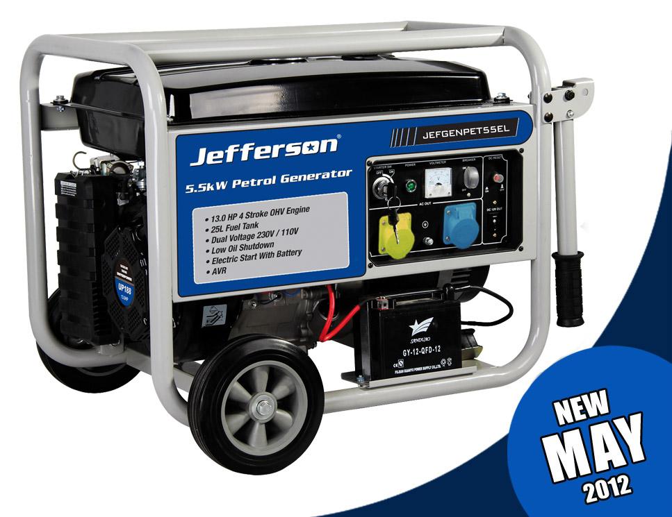 5.5kw Petrol Generator Electric Start Jefgenpet55el