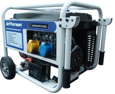 6.3kw Petrol Generator Electric Start New Jefgenpet63el