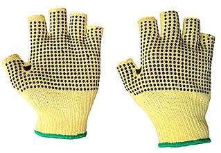 Kevlar Fingerless Dotted Sz 8 Bee