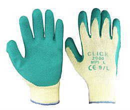 M/p Green Latex P/c Glove L Bee