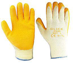 M/p Orange Latex P/c Glove L Bee