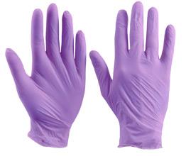 Nitrile Disp Glove P/f Purp L Bee