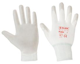 Pu Coated Glove White Large Bee