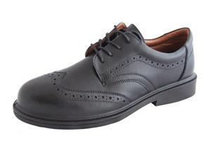 Brogue Shoe Black S1 Size 5 Bee