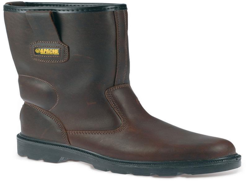 Ap305 Size 5 Brown Oiled Leather Rigger Boot (sterling Safety)