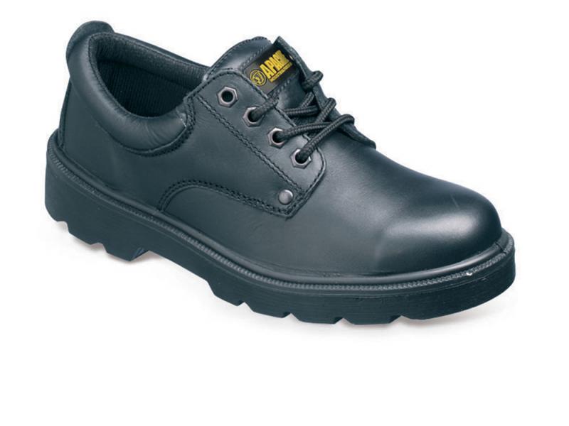 Ap306 Size 3 Black 4 Eyelet Safety Shoe (sterling Safety)