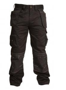 Apindblack L29w30 Black Knee Pocket Trouser (sterling Safety)