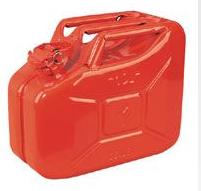 Fuel & Water Containers Red Steel Jerrycan 10 Litre C286