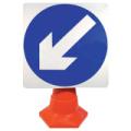 Cone Mounted Signs Cone Sign Arrow Left Con2