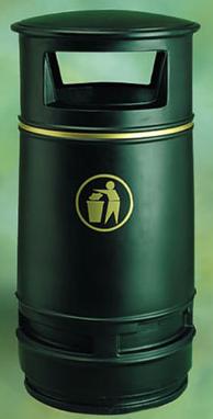 Litter Bins/lockers Copperfield Litter Bin With Ash Tray Cop2