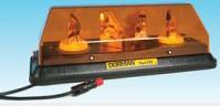 Road & Motorway Lamps/beacons Magnetic Rotating Flashing Twin Bar-lite 12v. Dor16