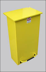 Litter Bins/lockers Large Fire Retardant Pedal Bin Para013