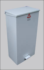 Litter Bins/lockers Eco Large Fire Retardant Pedal Bin Para016