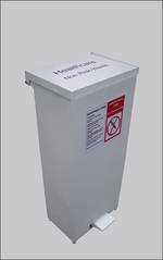 Litter Bins/lockers Eco Medium Fire Retardant Pedal Bin Para017