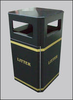 Freestanding Litter Bins Heavy Duty 120l Street Bin Para022