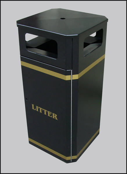 Freestanding Litter Bins Heavy Duty 80-100l Street Bin Para023